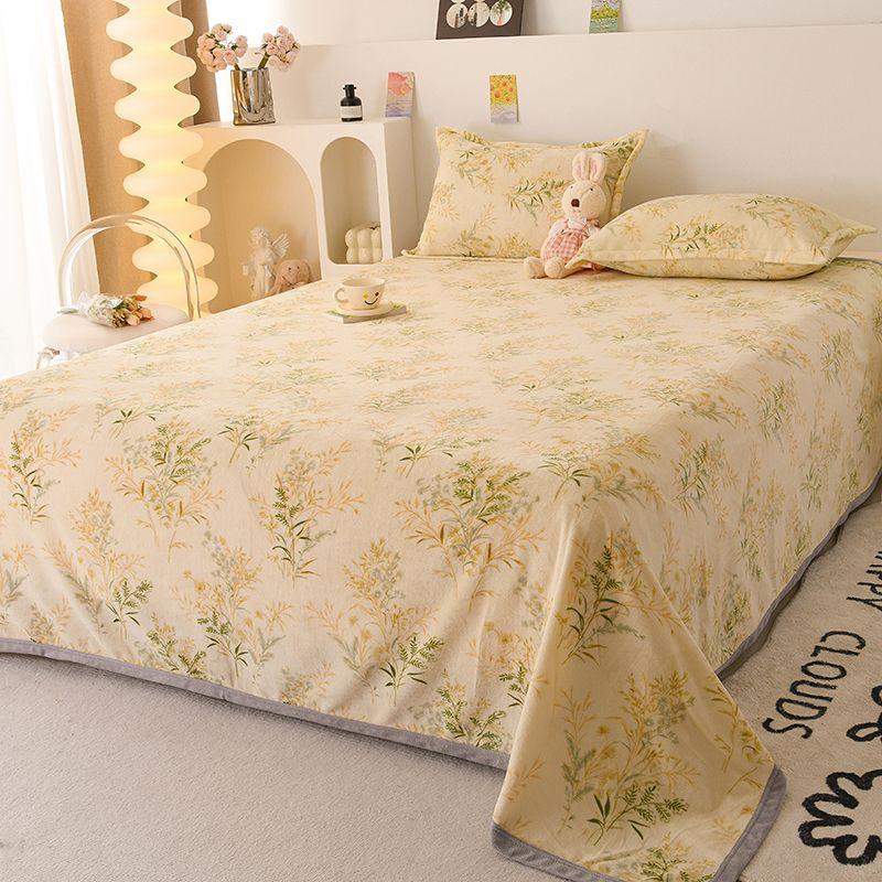 Melkevelur Laken, Vinter Pluss Velur, Fortykket, Mykt, Hudvennlig Seng, Velurteppe, Dobbeltsidig Velur, Tynt Vinter Dobbelbrukslaken