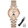 Rose Gold Watch with Brand Stainless Gift for Gold Watch for Women Women's Crystals, Stylish, Waterproof, Name, Business, Steel, Luxury, Cute, Her,