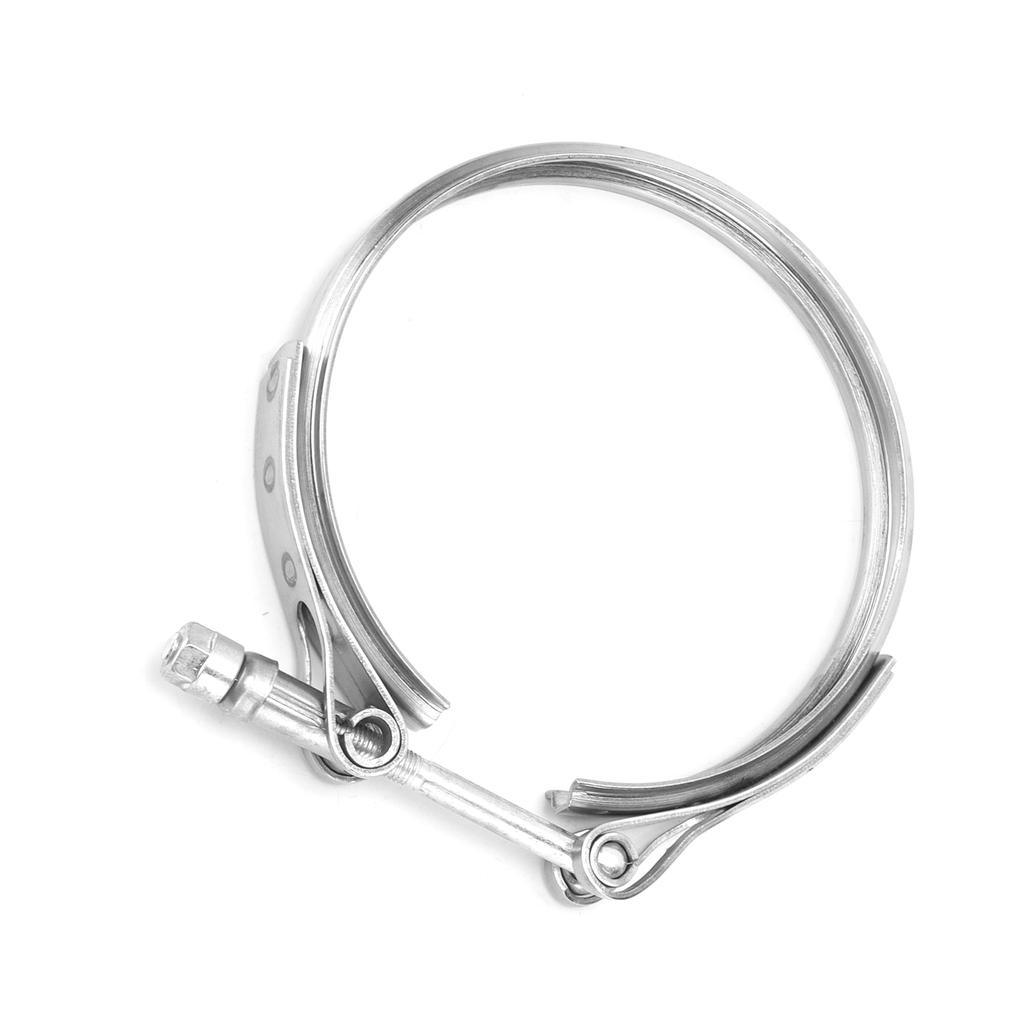 Car Turbocharger Exhaust V Band Clamp 186917 109‑114mm 4.3‑4.5in Replacement for Holset HX52 HX55
