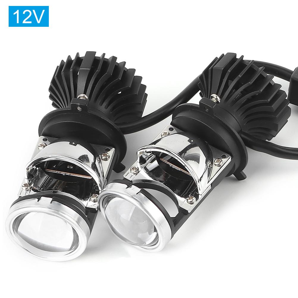 

2pcs H4 LED Headlight Bulb 20000LM 90W IP65 High Low Beam Conversion Kit with Mini Projector Lens12V