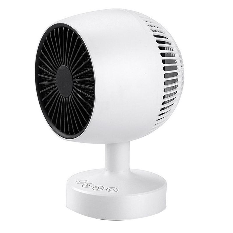 

A44Z-Mini Heater,Space Heater,500W Desk Heater For Office,160° Lateral Auto Oscillating3 Gears Adjustable,PTC