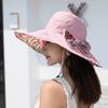 Double Side Wear Floral Collapsible Sunhat UV Protection Fisherman Hats Sun Protection Cap  Summer