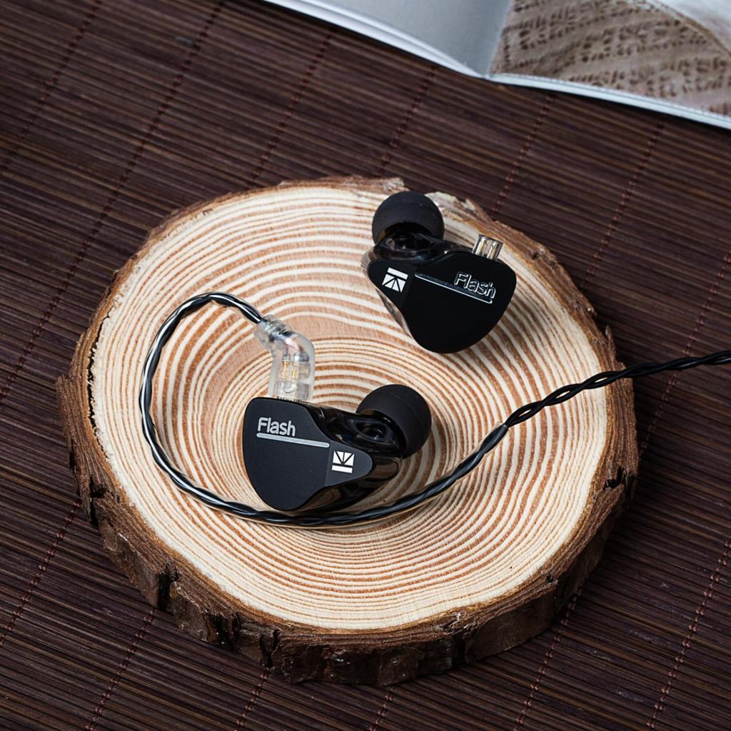 [2024 New Design Popular Wired Earphones] KBEAR Flash High-Isolating In-Ear Earphones with High-End HIFI Sound Quality, Ear-Hook Design, Detachable