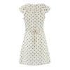 2026 Chic Polka Dot Ruffle Chiffon V-Neck Mini Dress