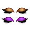 2 Pairs Lazy Eye Shadow Eyelash Patch 2-in-1 Eyeshadow Eyelashes Makeup Stickers Reusable Eye Makeup Stickers with False Lashes Shadow