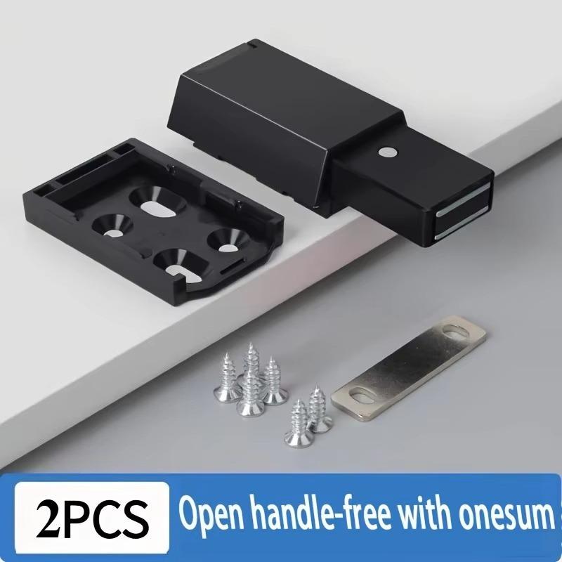 

2/4 Pack Magnetic Push to Open Latch Heavy Duty Touch Release Cabinet Drawer Door Hardware