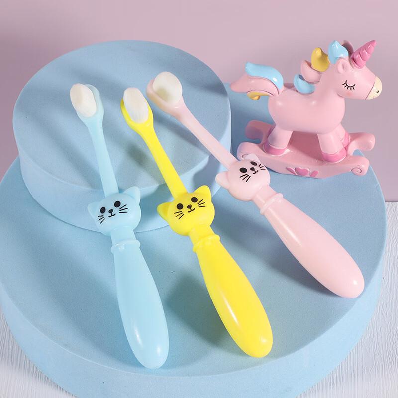 Children s Soft-Bristle Toothbrush with Cute Cat Handle