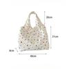New Beach Tote Bag Fashion Women Summer Large Capacity Dots Shoulder Bag Tote Handbag Shopping Shoulder Bags