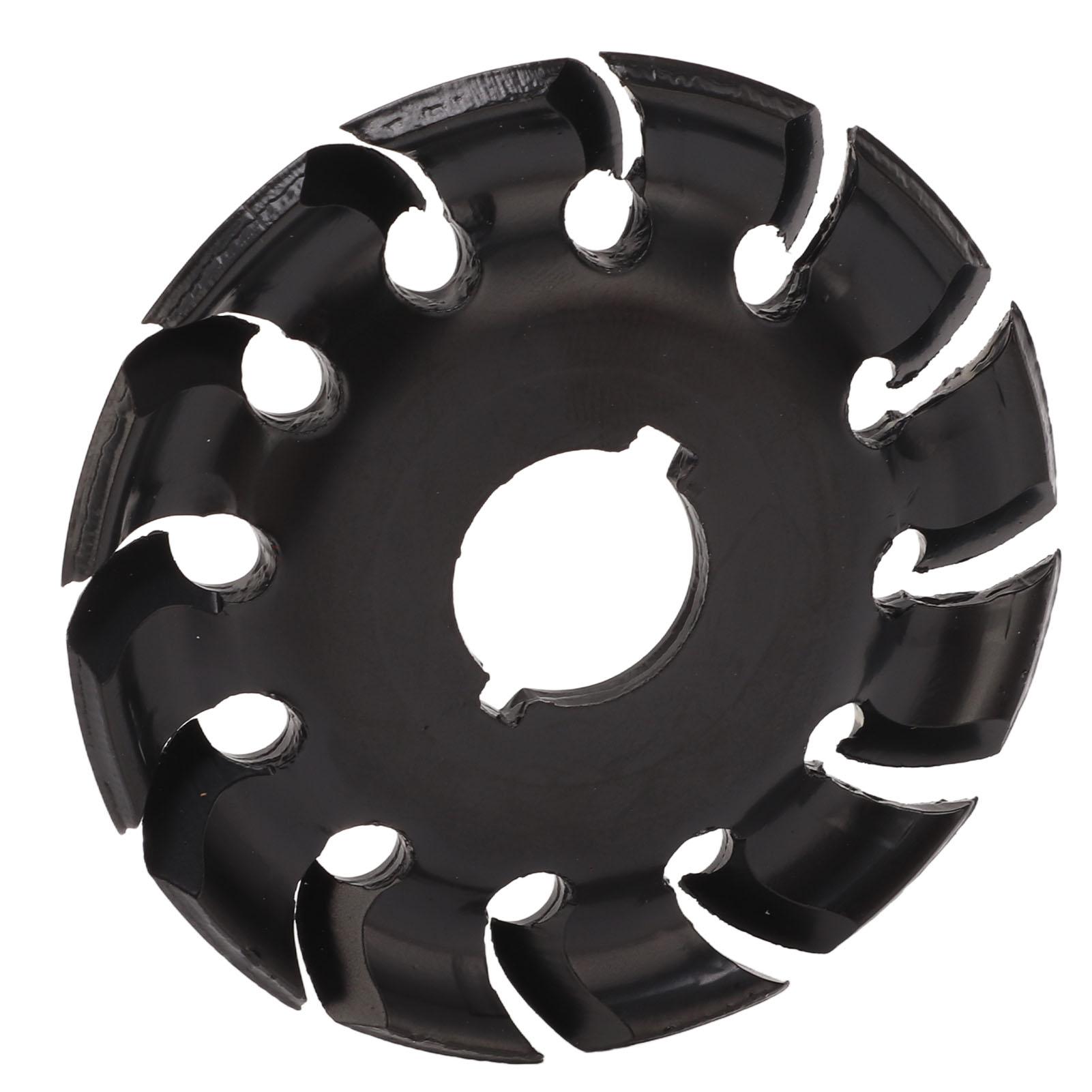 

Grinder Shaping Disc Stainless Steel 12 Teeth Carving Disc for Angle Grinders Wood Rubber Black чёрный