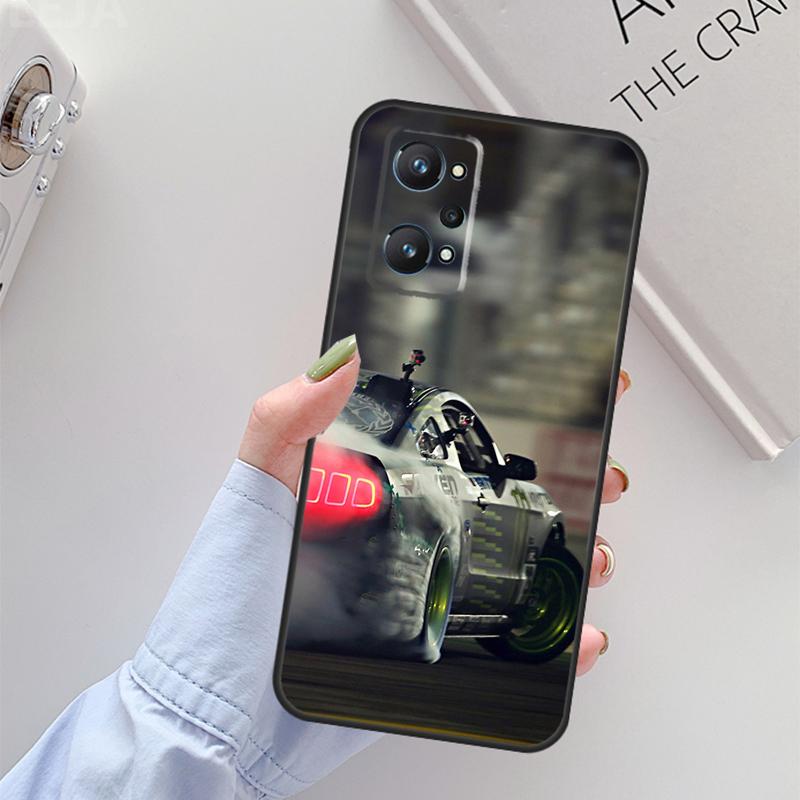 Boy Racer Car For Realme C67 C61 C75 C55 C53 C51 C21Y C25S GT 6 6T 5 GT7 Pro 10 11 12 13 14 Pro Plus Case