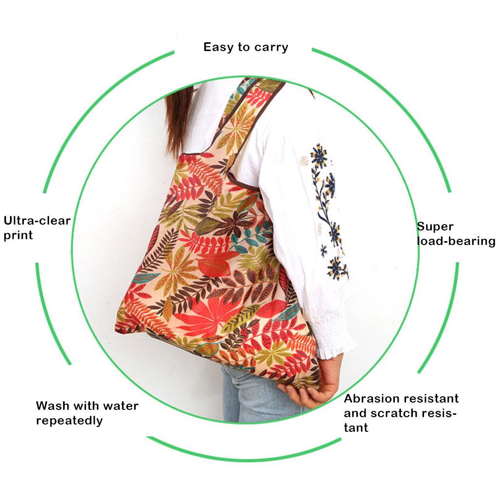 Women Men Shopping Bag Reusable Portable Grocery Pouch Traveling Vegetables Fruits Wallet Keys Phone Storage Handbag