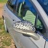 Leopard Print Car Stickers Refit Auto Rearview Mirror DIY Car Triangle Window Vinyl Decals Waterproof Decorative Car Decoration