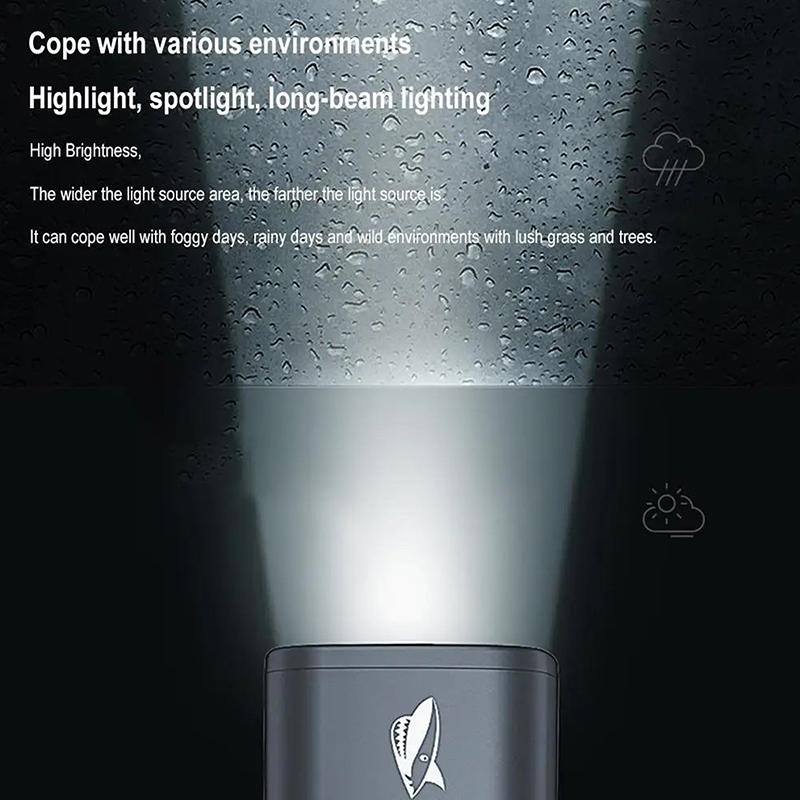 Led Torch Light Xpe Super Bright Flashlight With Hook Camping Light Rechargeable Zoomable Waterproof