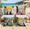 Anime DDeadly SSins Cushion Cover Silky Short Plush Invisible Zipper Dustproof Sofa Pillow Case For Home Decor