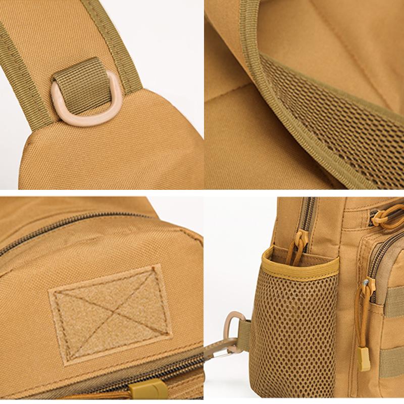 Tactical Shoulder Bag Hiking Backpack Men's Nylon Outdoor Hunting Camping Fishing Molle Hiking Chest Sling Bag