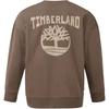 Timberland Letter Print Loose Fit Drop Shoulder Long Sleeve Sweatshirt Men sweatshirt Brown TB0A5RN6BK01