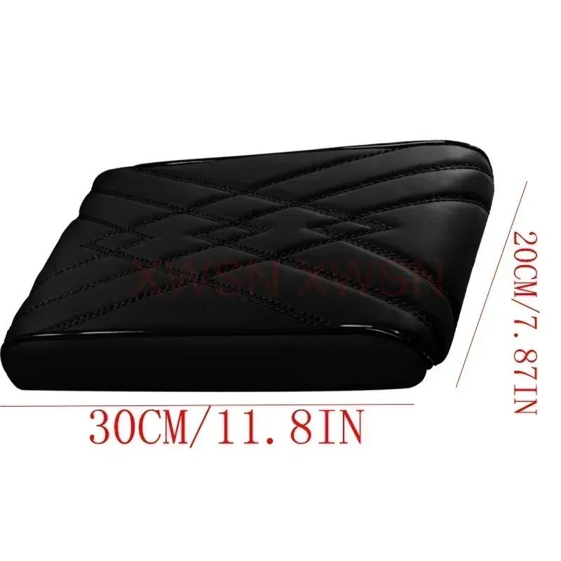 Universal Style Nappa Leather Car Armrest Box Mat for Dacia Duster Sandero Renault Clio Fiat Panda Lancia Y Interior Accessories