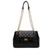 Sac à chaîne losange pour femme, grande capacité, nouvelle mode automne et hiver, sac à bandoulière messager, texture, sac de navette