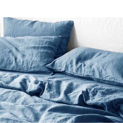 100% French Linen Soft Breathable Pillow Covers Decorative Square Throw Pillow Covers for Bed Couch Sofa Envelope Closure