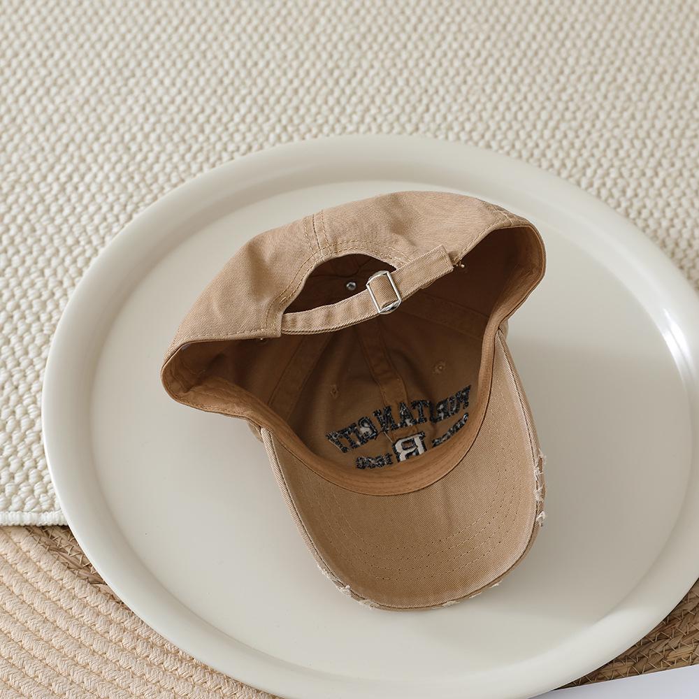 2026 Spring/Autumn Kids' Retro Embroidered Baseball Cap - Korean Style Duckbill Sun Protection Hat for Boys & Girls