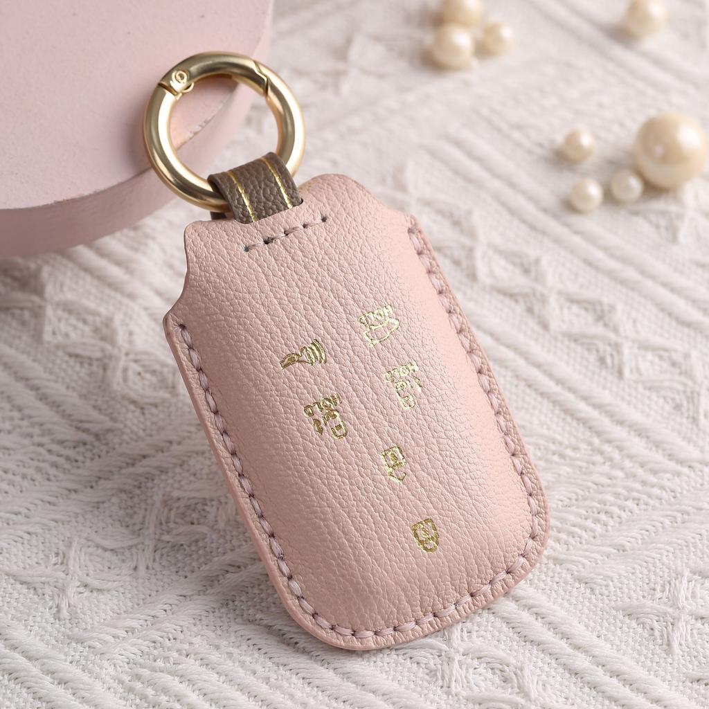 Customized for Kia K3 Car Key Cover, Pure Hand-stitched, High-grade Leather Key Protection, Case Buckle