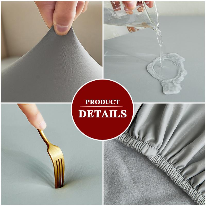 Waterproof Pu Elastic Sofa Seat Covers Loveseat Sofa Furniture Protector Slip Cover For Settee Seater Replacement Living Room