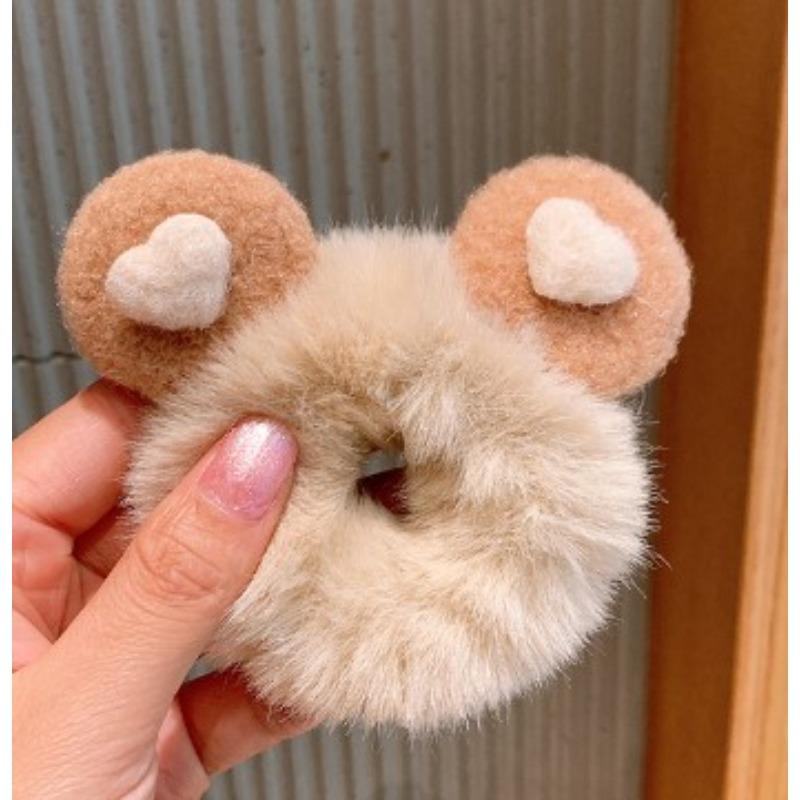 Cat Ears Plush Elastic Hair Bands Cute Hair Rope Ties Girls Barrettes Children Kawaii Headwear Headwear Kids Hair Accessorie