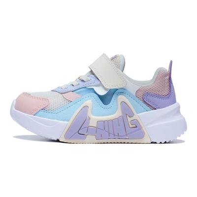 Li Ning Kids Ln 90 Summer Comfortable Non-Slip Wear-Resistant Casual Shoes Kids Shoes Gray Pink Blue YKNT054-4