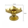 Creative Home Decor Metal Lotus Candlestick Aromatherapy Candle Stand Candle Tray Candle Cup Personalized Ornament Handicraft