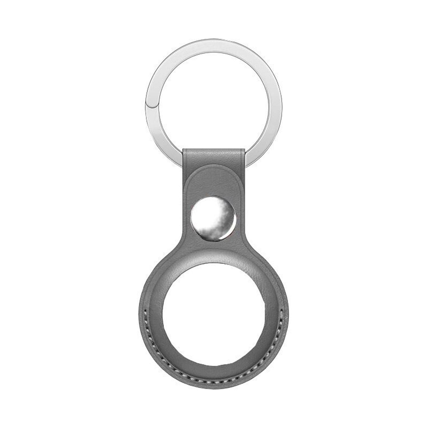 Кожаный защитный чехол для Airtag Держатель трекера-локатора Airtags с брелоком Совместим с аксессуарами Apple Airtag