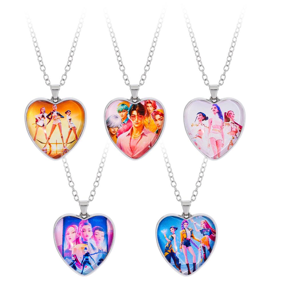 Anime Loveci démonů Srdce Přívěsek Náhrdelník Řetízek Doplněk Dárek
