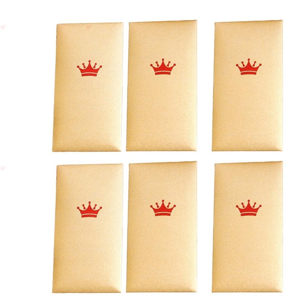 6pcs Chinese Style 2026 Red Envelopes Flash Gold Paper New Year Blessing New Year Red Packets Gift Minimalist