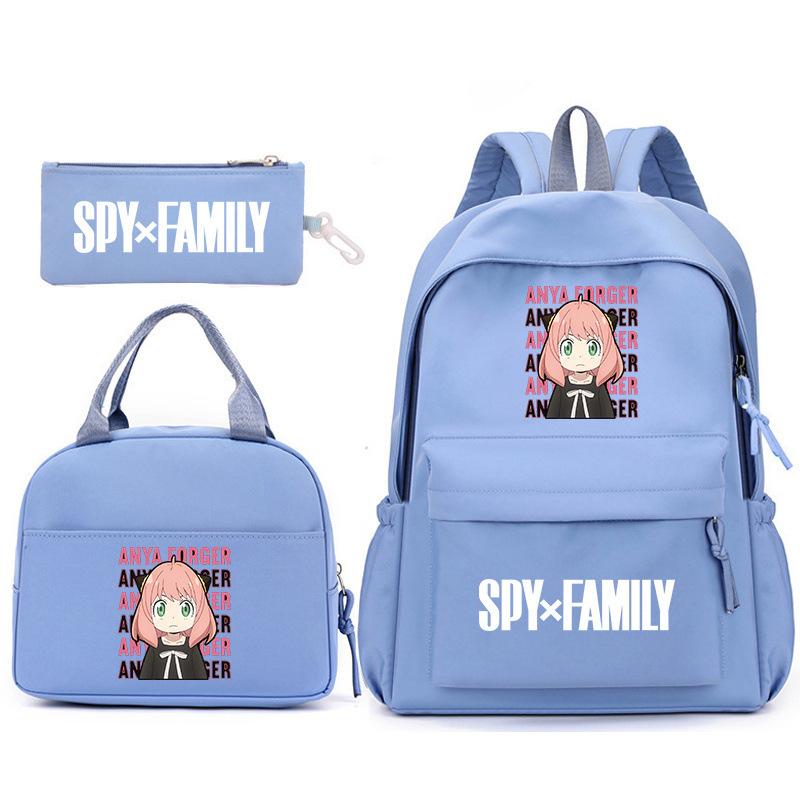 School Season Spy Playhouse Printed Backpack Pencil Bag Shoulder Bag Leisure Primary And Secondary School Students Schoolbag