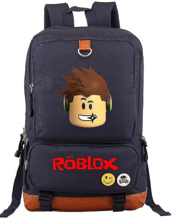 Virtual World Roblox Backpack Men'S And Women'S Travel Bag Computer Bag Student School Bag Anime Cartoon Backpack