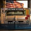 US Veteran Car Accessory Vietnam License Plate Frame Patriotic Metal Tag 1955-1975 Military Vet Honor Holder for Standard Vehicles Durable
