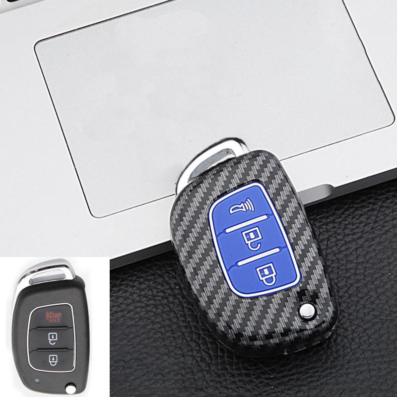 3 4 Button Abs Car Smart Key Case Cover For Hyundai Tucson Santa Fe Rena Sonata Elantra Creta Ix35 Ix45 I10 I30 I40 Accessories