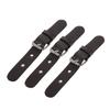 Set of 3 Sew on PU Leather Pin Buckles Bag Making Fastener Replacement Sewing