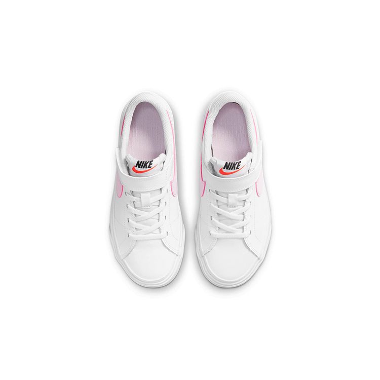 Nike Court Legacy PS White Pink Foam Kids Sneakers DA5381-109