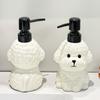 Nachfüllbarer Bichon Frisé Keramik Seifenspender Handdesinfektionsflasche für Bichon Hundeliebhaber