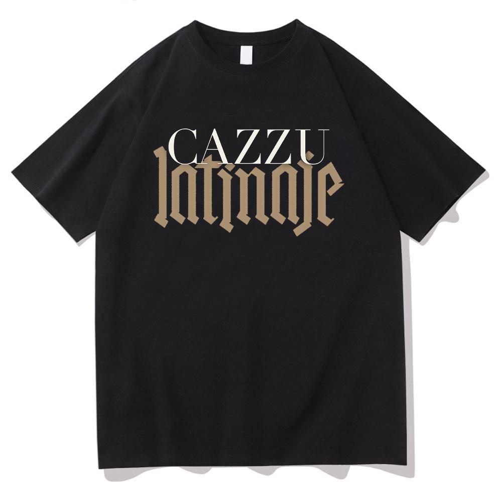 Cazzu Latinaje Album Cotton Tee Crew Neck Summer Clothes T-shirts Vintage Unisex T-Shirt Summer Men Women Short Sleeve Clothes