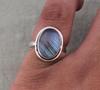 Solid 925 Sterling Silver Natural Labradorite Gemstone Ring, Mens Ring, Gift For Him