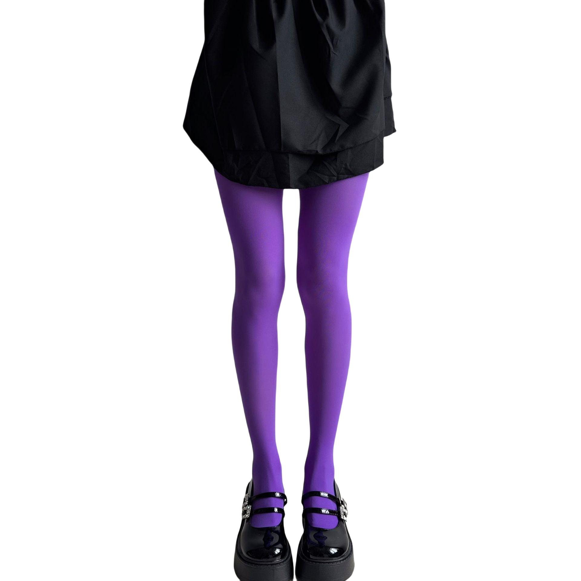 

Новые весенние женские бархатные непрозрачные колготки 80 ден дамы цветные колготки эластичные колготки дофаминовые цвета для нарядного образа Max 170cm 65kg фиолетовый