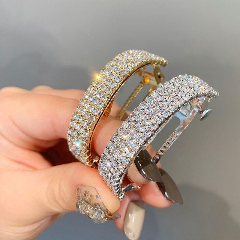 Low Ponytail Hairpin Female Head Half Tied Hair Spring Clip Headdress Hair Accessories Grab Clip