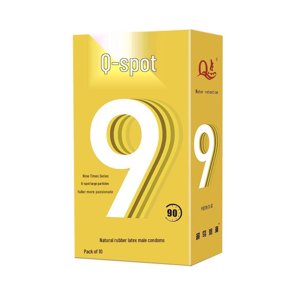 Ultra-Thin Large Particle Clitoral Stimulation Condoms - Long-Lasting Wolf Teeth Design