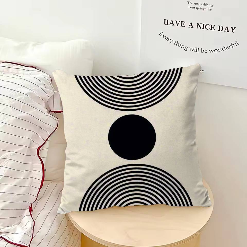 Modern Reduced Geometry Pillow Case Pattern Printing Pillowcase Living Room Sofa Cushion Cover Bedroom Room Decor
