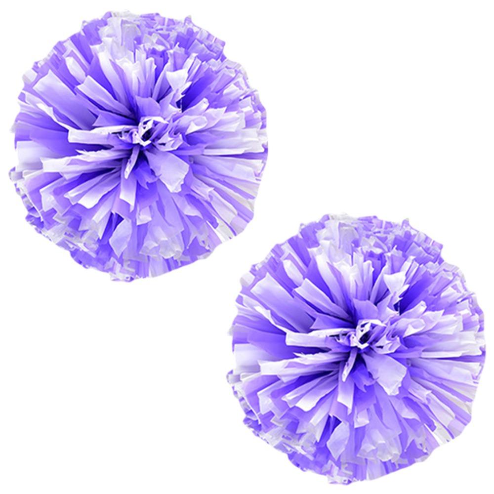 Four Fingers Matte Cheerleading Poms Cheerleader Holding Flowers
