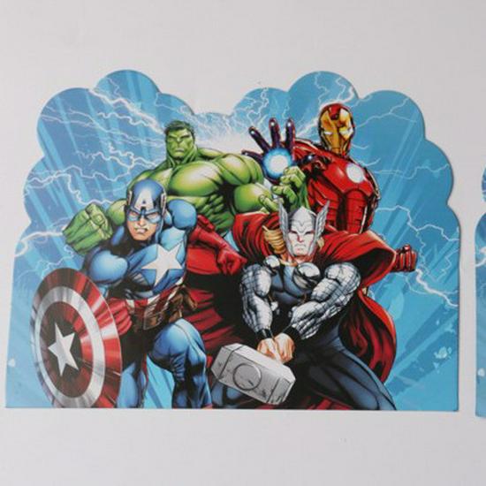 Avengers Tableware Set: Bunting, Cups, Plates, Masks, Cutlery, and Gifts for Indoor Parties