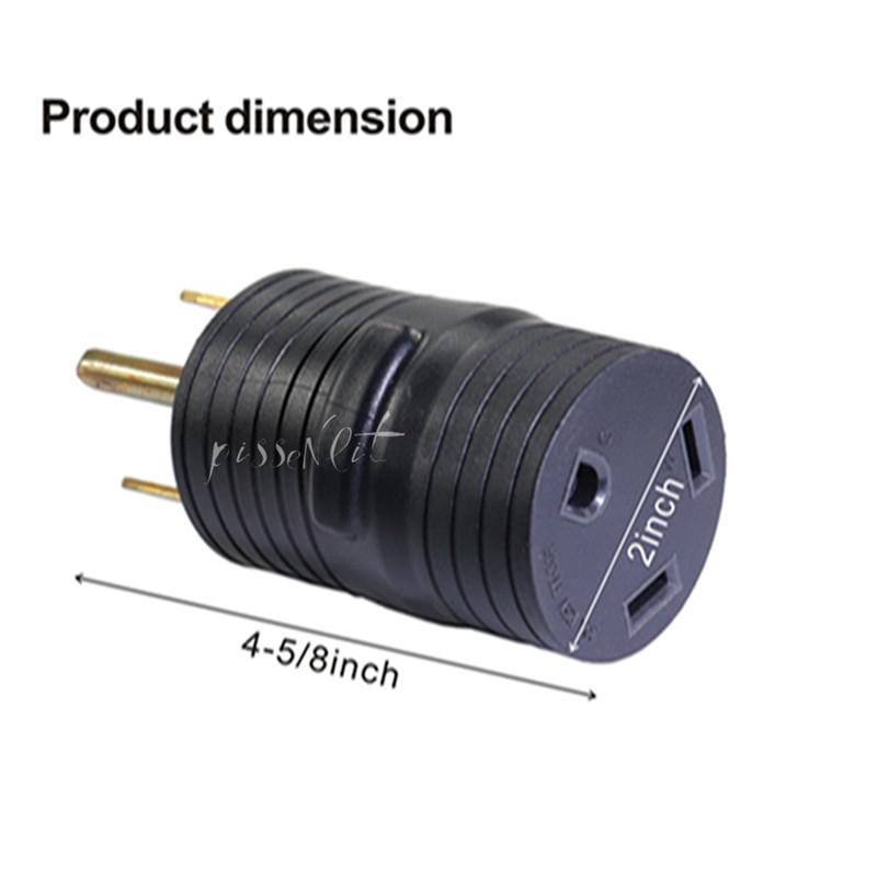 

Адаптер шнура питания для автофургона 125 В, вилка адаптера для автофургона, 50 А на 50 А, гнездовой разъем (AU Plug) Аксессуары для автомобильных аккумуляторных батарей чёрный