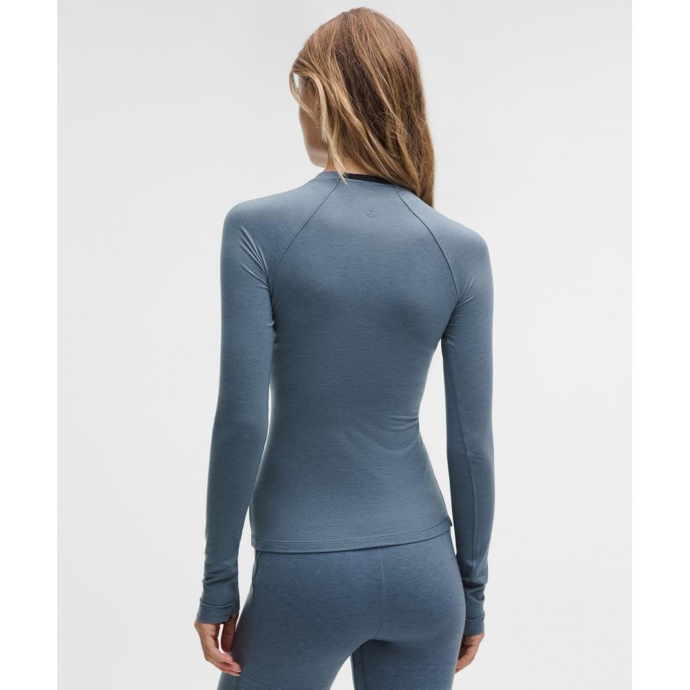 Lululemon Jersey Crewneck Base Layer Steel Blue True Navy