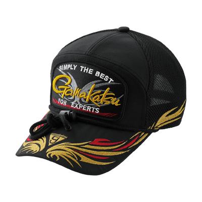 Gamakatsu Half Mesh Cap (Patch) GM9115 Black, Size L